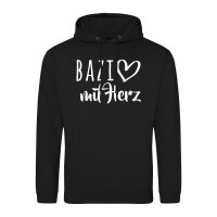 Unisex Hoodie Bazi mit Herz Größe S-3XL