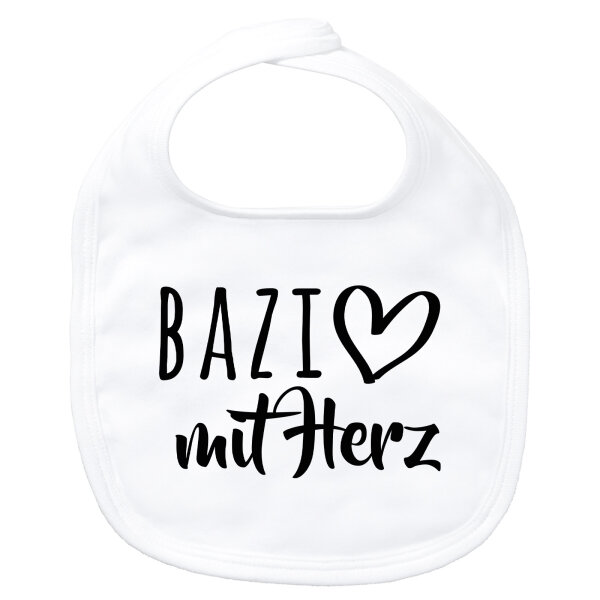 Baby Lätzchen Bazi mit Herz Klettverschluss
