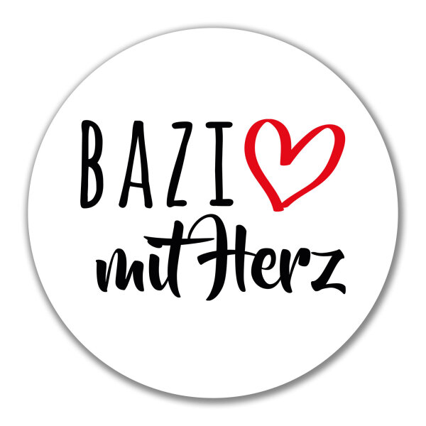 Aufkleber Bazi mit Herz 10cm Sticker