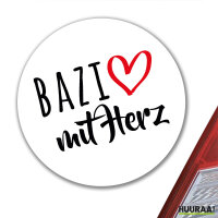 Aufkleber Bazi mit Herz 10cm Sticker