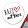 Aufkleber Bazi mit Herz 10cm Sticker