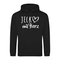 Unisex Hoodie Jeck mit Herz Größe S-3XL