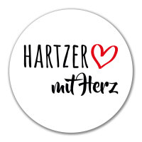 Aufkleber Hartzer mit Herz 10cm Sticker