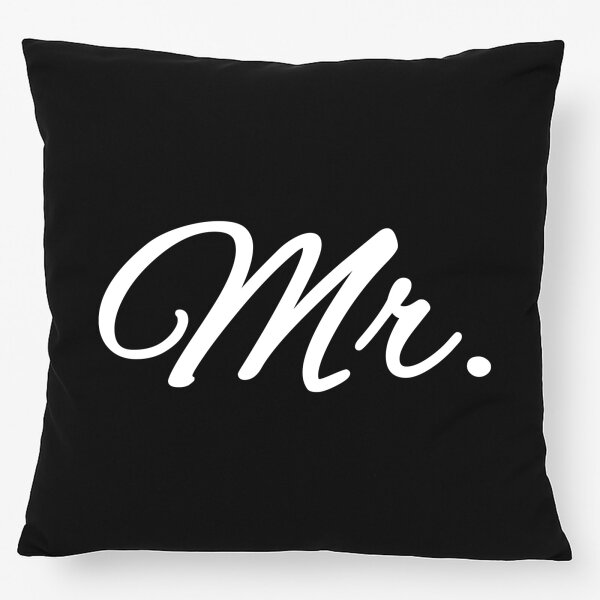 Kissen Mr. Schriftzug 40x40cm