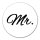 Aufkleber Mr. Schriftzug 10cm Sticker