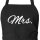 Schürze Mrs. Schriftzug