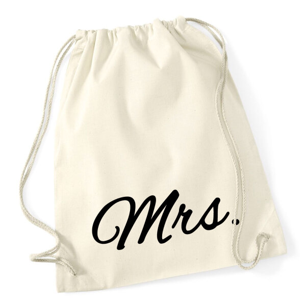 Turnbeutel Mrs. Schriftzug 12 Liter