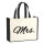 Jutetasche Mrs. Schriftzug 21 Liter Black