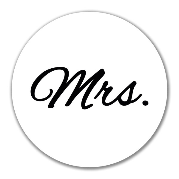Aufkleber Mrs. Schriftzug 10cm Sticker