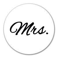 Aufkleber Mrs. Schriftzug 10cm Sticker