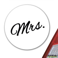 Aufkleber Mrs. Schriftzug 10cm Sticker