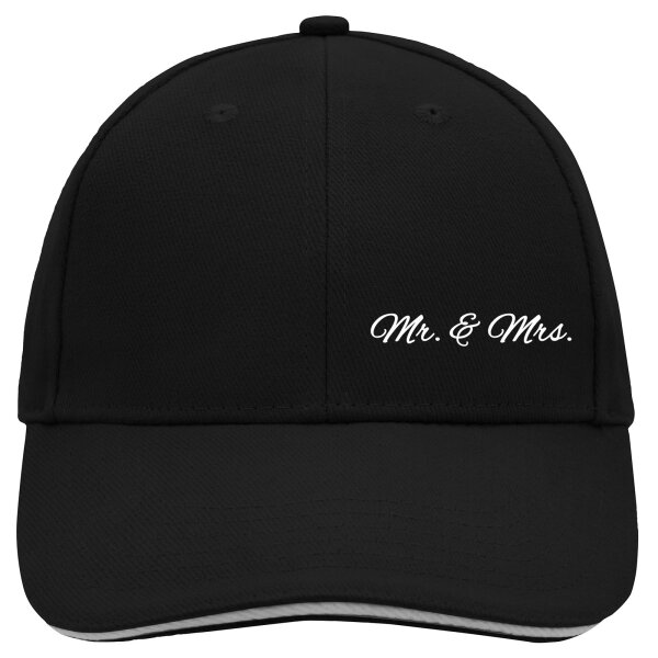 Cappy Mütze Mr. & Mrs. Schriftzug