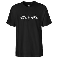 Herren T-Shirt Mr. &amp; Mr. Schriftzug