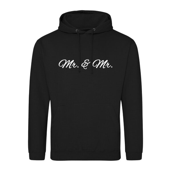 Unisex Hoodie Mr. & Mr. Schriftzug Größe S-3XL