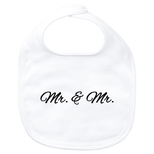 Baby Lätzchen Mr. & Mr. Schriftzug