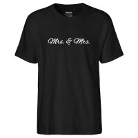 Herren T-Shirt Mrs. &amp; Mrs. Schriftzug