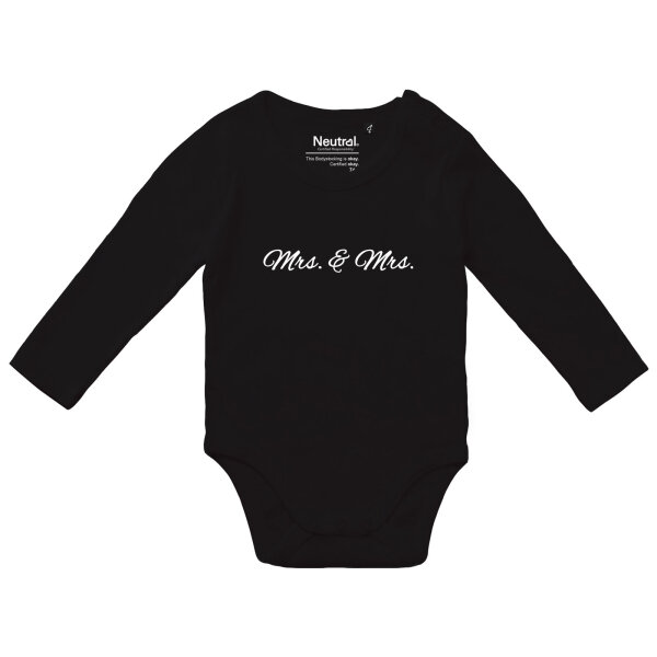 Baby Body Mrs. & Mrs. Schriftzug Größe 62-80