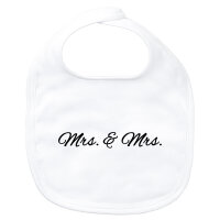 Baby Lätzchen Mrs. & Mrs. Schriftzug...