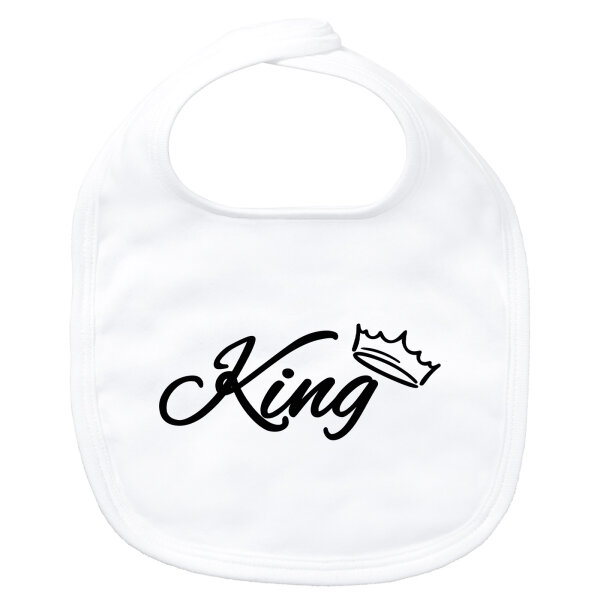 Baby Lätzchen King Krone Klettverschluss