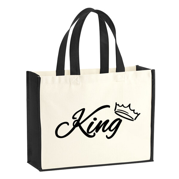 Jutetasche King Krone 21 Liter Black