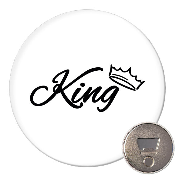 Magnet King Krone 59mm Kühlschrankmagnet Flaschenöffner