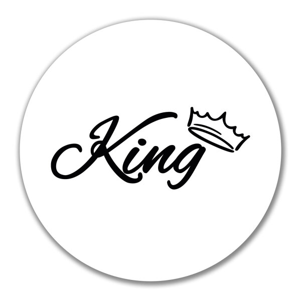 Aufkleber King Krone 10cm Sticker