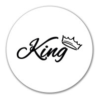 Aufkleber King Krone 10cm Sticker