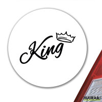 Aufkleber King Krone 10cm Sticker
