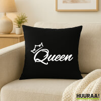 Kissen Queen Krone 40x40cm