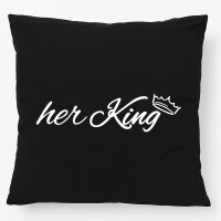 Kissen her King Krone 40x40cm