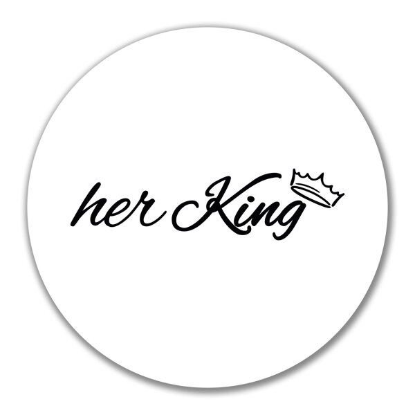 Aufkleber her King Krone 10cm Sticker