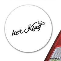 Aufkleber her King Krone 10cm Sticker