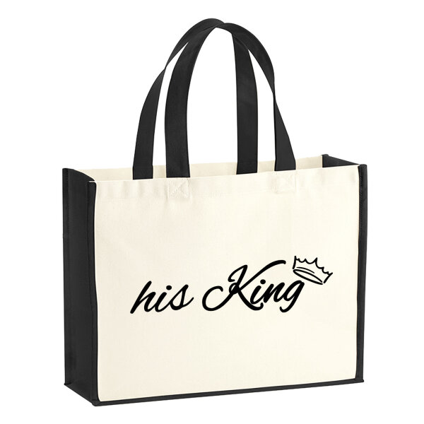 Jutetasche his King Krone 21 Liter Black