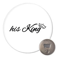 Magnet his King Krone 59mm Kühlschrankmagnet Flaschenöffner