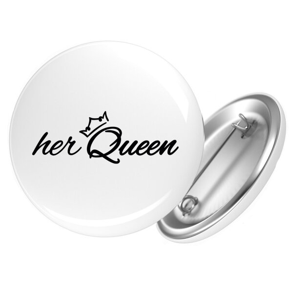Button her Queen Krone
