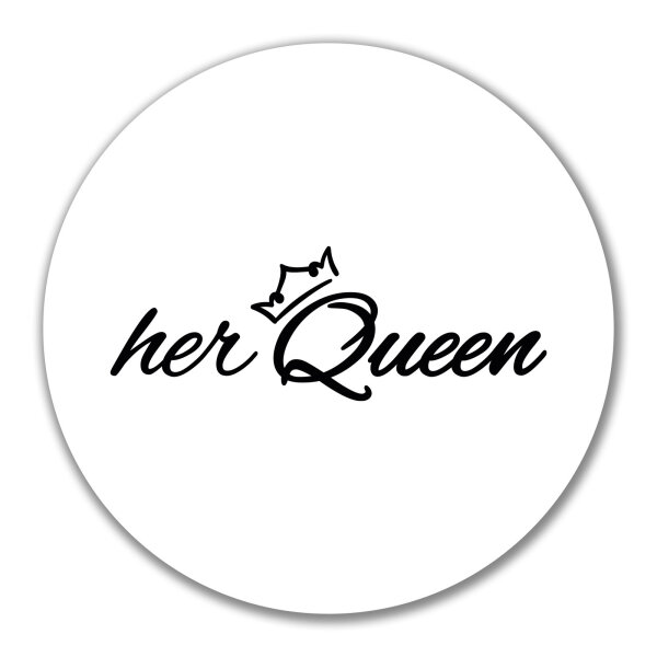 Aufkleber her Queen Krone 10cm Sticker