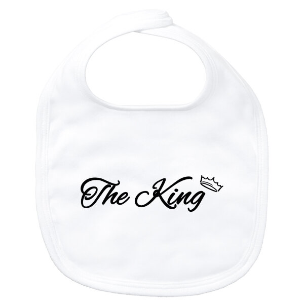 Baby Lätzchen The King Krone Klettverschluss