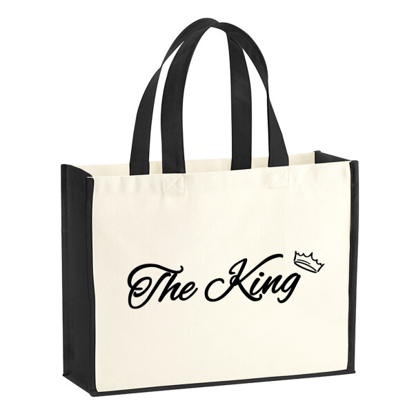 Jutetasche The King Krone 21 Liter Black