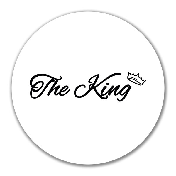 Aufkleber The King Krone 10cm Sticker