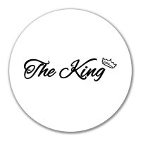 Aufkleber The King Krone 10cm Sticker