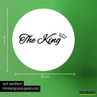 Aufkleber The King Krone 10cm Sticker