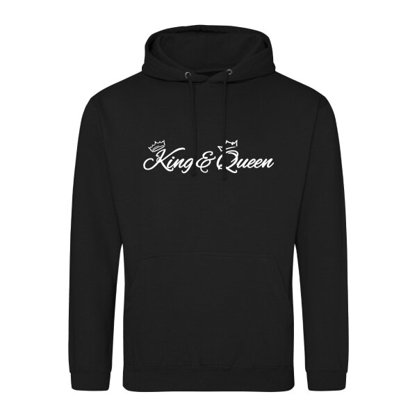 Unisex Hoodie King & Queen Krone Größe S-3XL