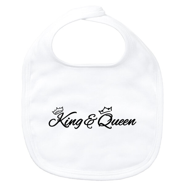 Baby Lätzchen King & Queen Krone