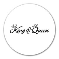 Aufkleber King & Queen Krone 10cm Sticker