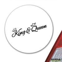 Aufkleber King & Queen Krone 10cm Sticker