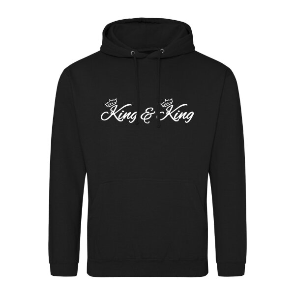 Unisex Hoodie King Paar Krone Größe S-3XL