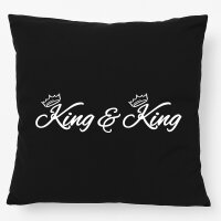 Kissen King Paar Krone 40x40cm