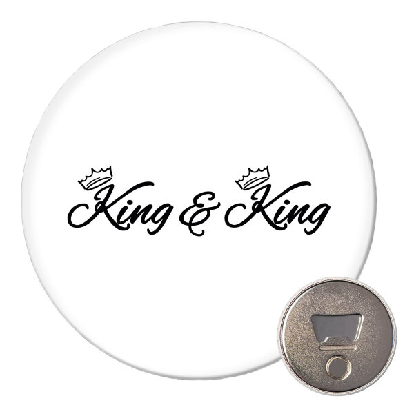 Magnet King Paar Krone 59mm Kühlschrankmagnet Flaschenöffner