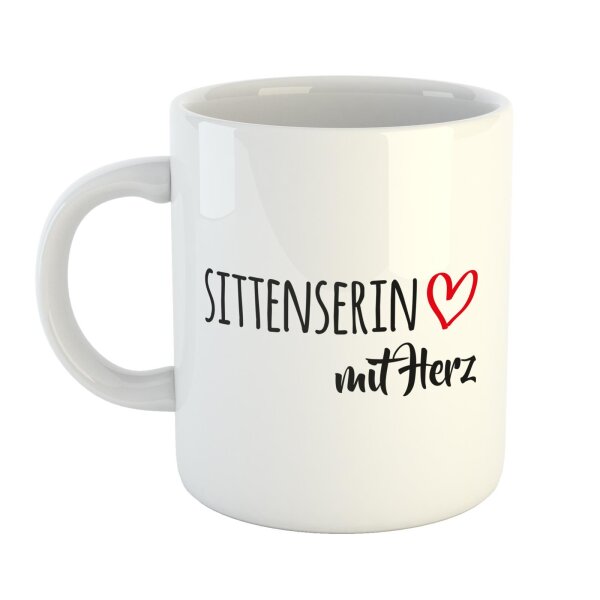 Kaffeetasse Sittenserin Weiß 330ml
