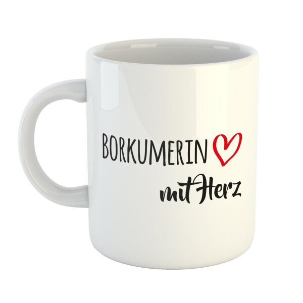 Kaffeetasse Borkumerin Weiß 330ml
